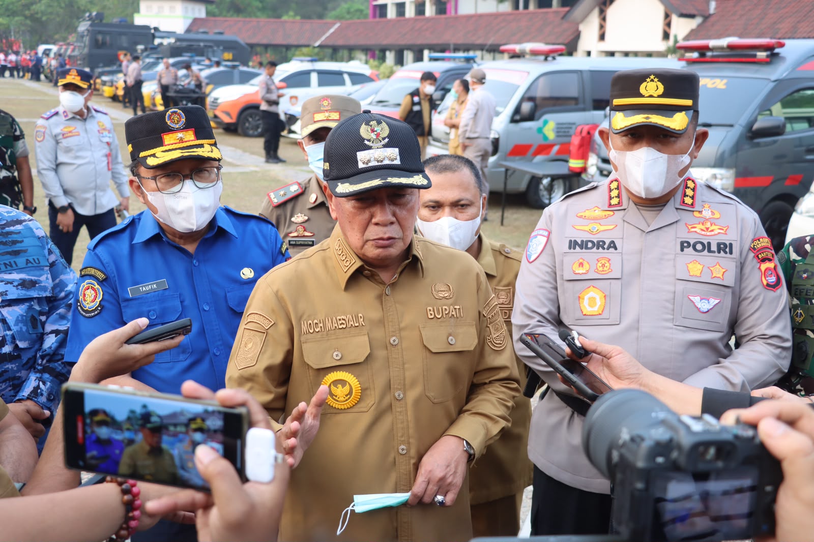 Gelar Apel Gabungan, Polresta Tangerang Siaga Hadapi Erupsi Gunung Anak Krakatau