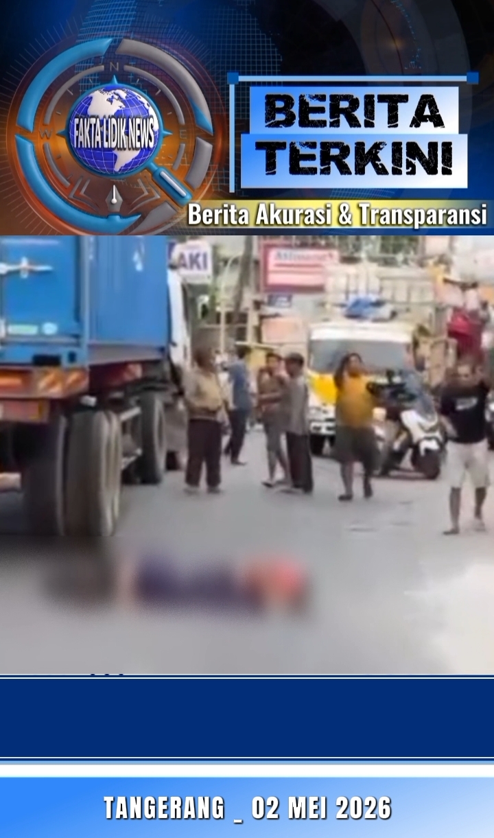 Banyaknya Trailer Melintas di Jalan Raya Pakuhaji Masyarakat Hadapi Intaian Maut