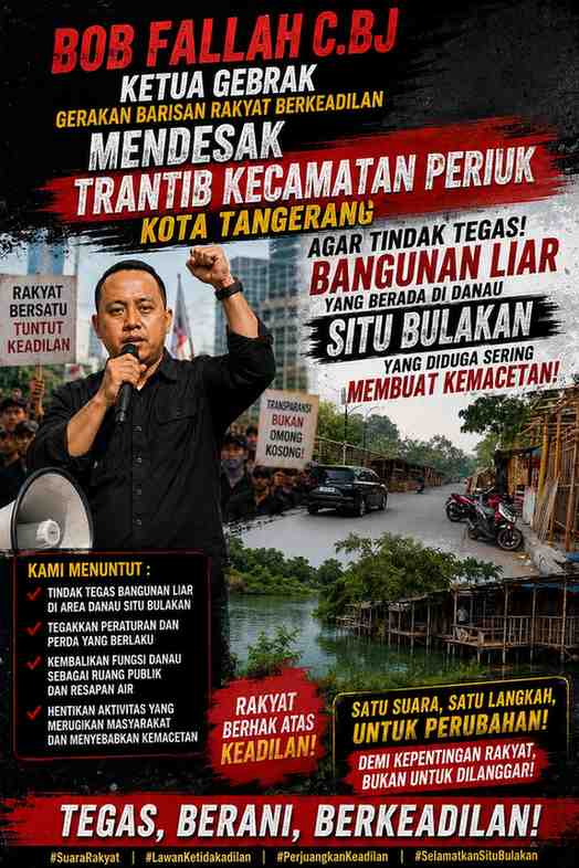 Bangunan Liar di Kawasan Situ Bulakan Jadi Sorotan, Warga Minta Pemerintah Bertindak Cepat